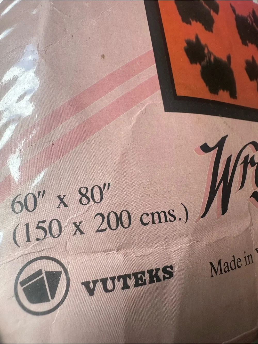 Vintage NOS 1986-1989 Crown Crafts Vuteks Scottie Dog High Pile Blanket Throw-